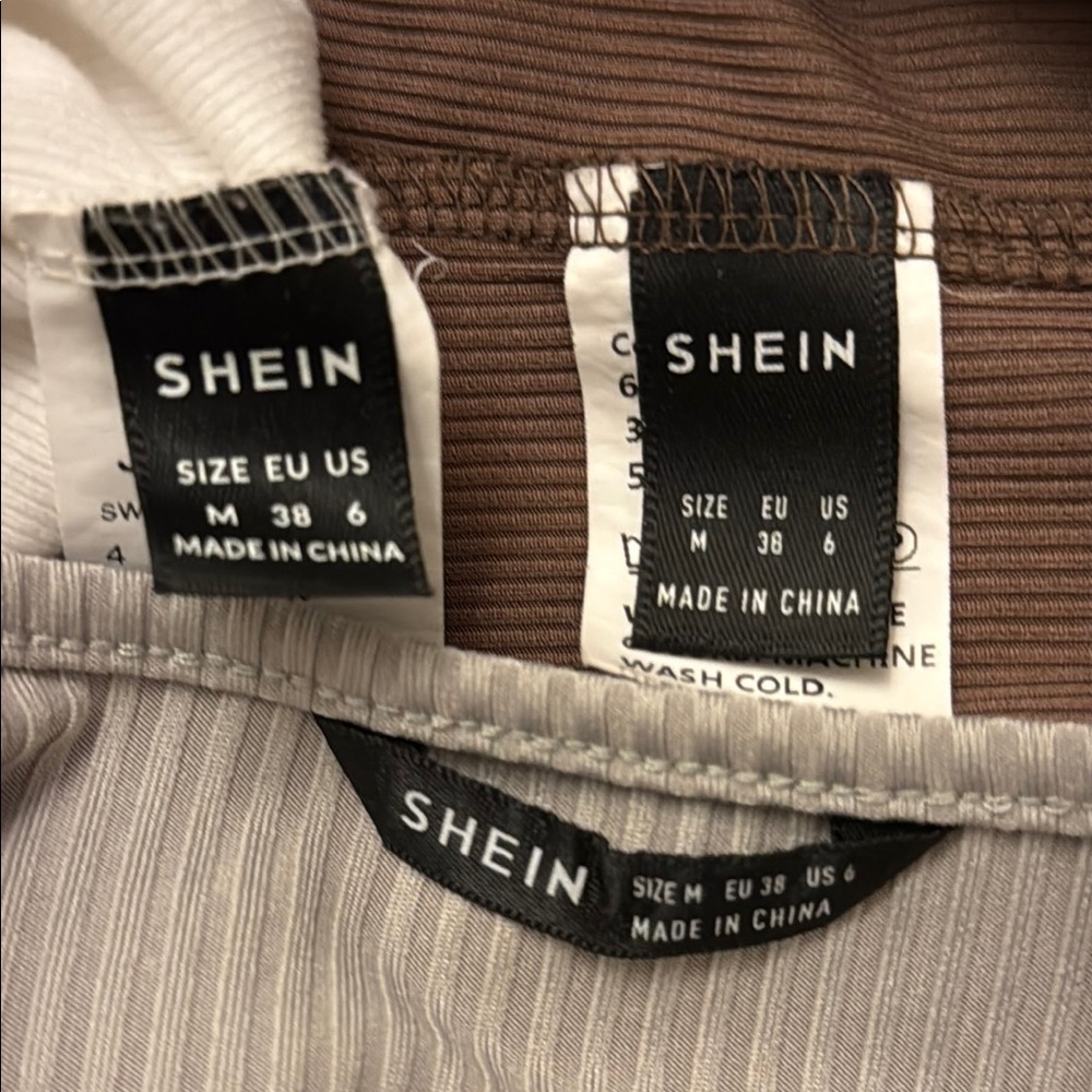 SHEIN Purple, White & Gray Sleeveless Tie Front Crop Tank Top Set #262 - Picture 6 of 6